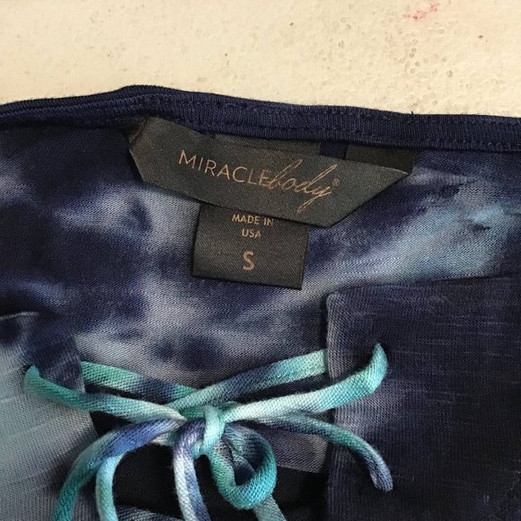 Miracle Body 2 Piece Set Top Navy Blue Size Small - Picture 7 of 9